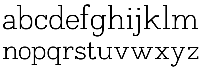 Napo-Light Font LOWERCASE