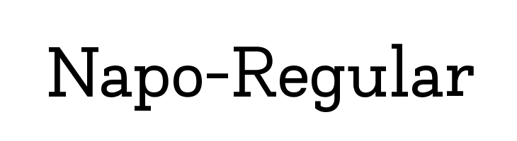 Napo-Regular  Descarca Fonturi Gratis