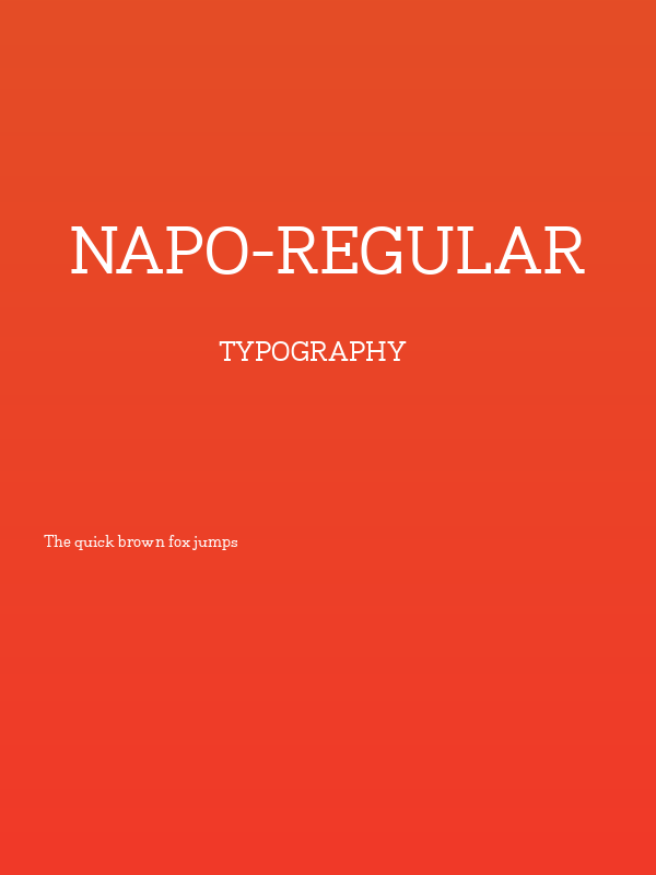 Napo-Regular Poster