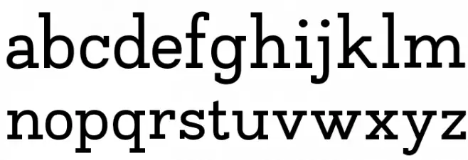 Napo-Regular 字体 小写