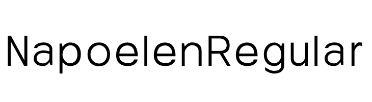 Napoelen Regular  font caratteri gratis