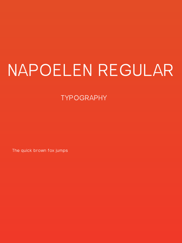 Napoelen Regular Poster