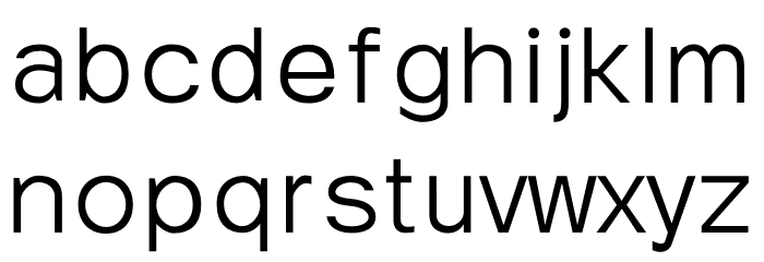 Napoelen Regular Font LOWERCASE