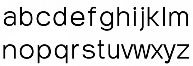 Napoelen Regular Font LOWERCASE