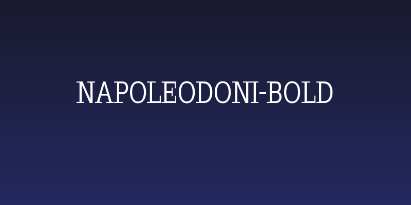 Napoleodoni-Bold Social Header