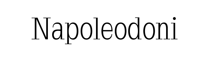 Napoleodoni  Frei Schriftart Herunterladen