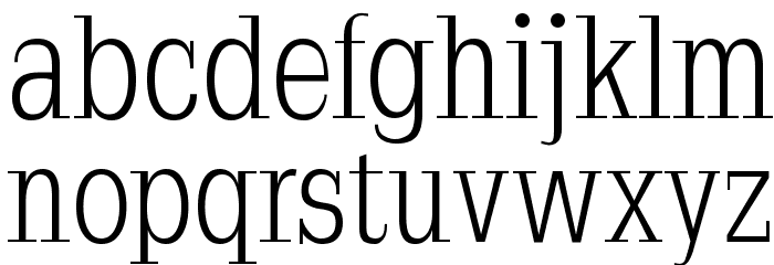 Napoleodoni Font LOWERCASE