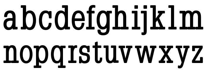 Napoleon-Bold Font LOWERCASE
