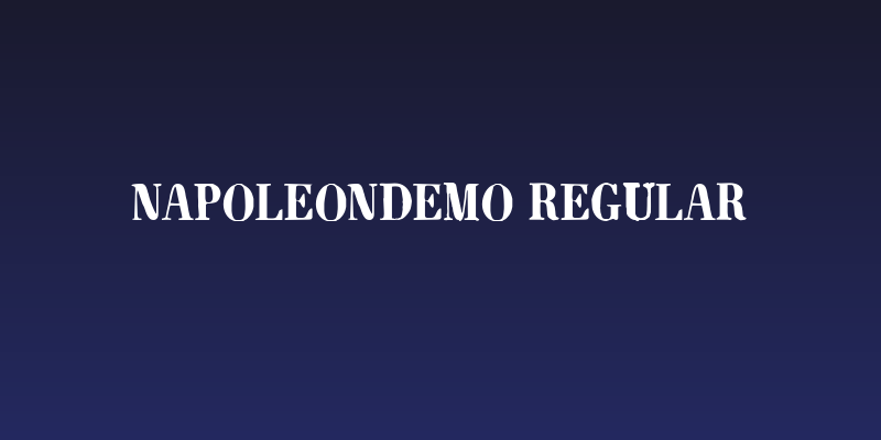 NapoleonDemo Regular Social Header