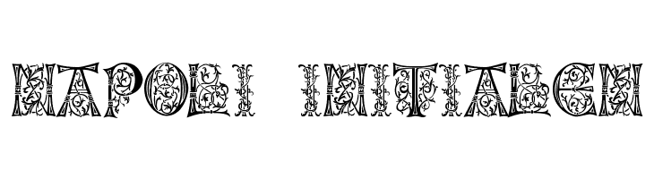Napoli Initialen  font caratteri gratis