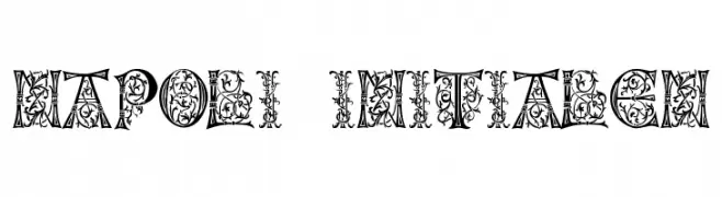 Napoli Initialen  Frei Schriftart Herunterladen