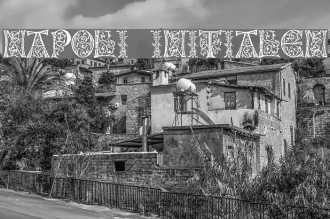 Napoli Initialen Font examples