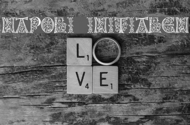 Napoli Initialen Font examples