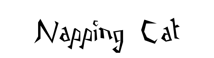 Napping Cat Font