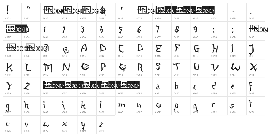 Napping Cat Character Map