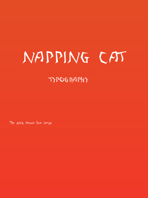 Napping Cat Poster