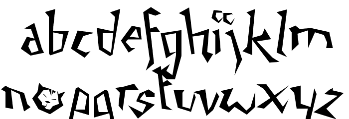 Napping Cat Font LOWERCASE