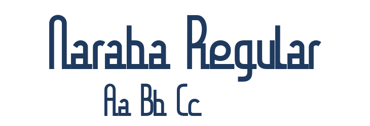 Naraba Regular Font Preview