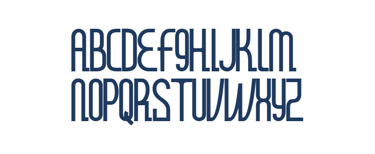 Naraba Regular Uppercase