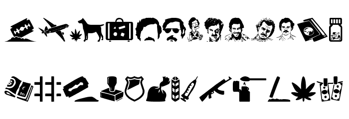 Narco Font LOWERCASE