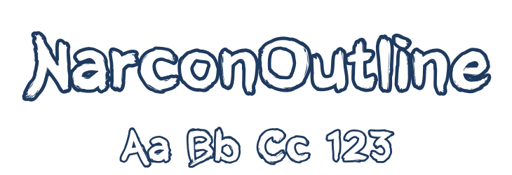 NarconOutline Font Preview