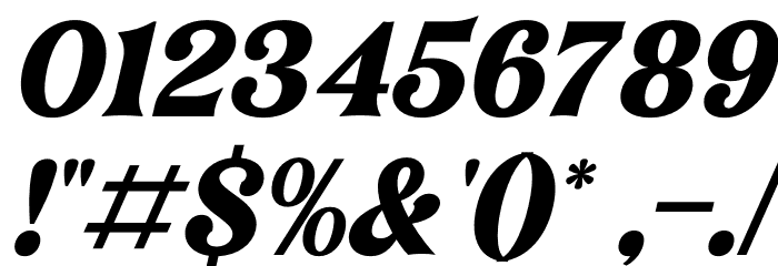 Narifah Italic Font OTHER CHARS