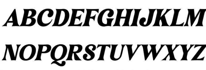 Narifah Italic Polices MAJUSCULES