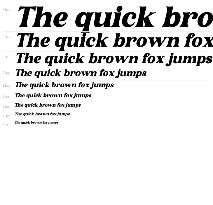 Narifah Italic Waterfall