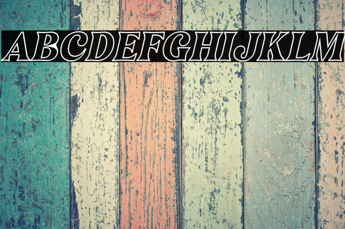 Narifah Outline Italic Example 3