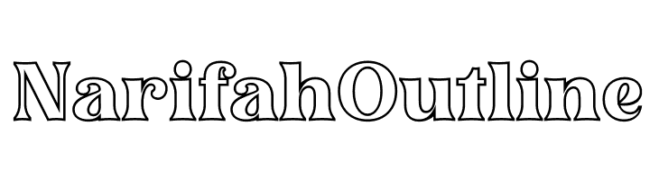 Narifah Outline  नि: शुल्क फ़ॉन्ट्स डाउनलोड