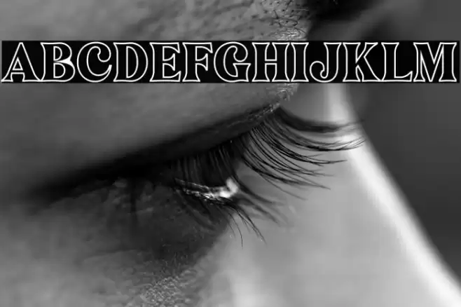 Narifah Outline Font examples