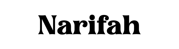 Narifah  フリーフォントのダウンロード
