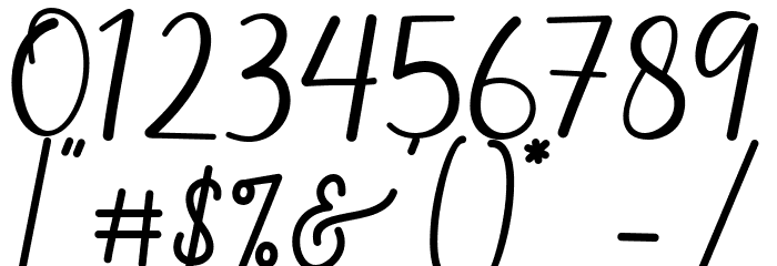 Narllina Font OTHER CHARS