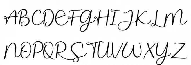 Narllina Font UPPERCASE