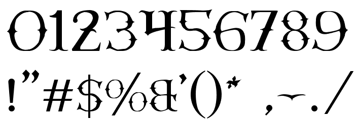 Narnfont Font OTHER CHARS