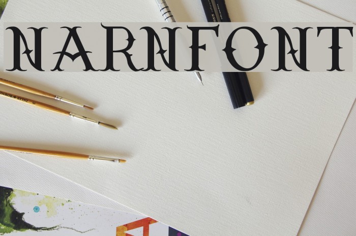 Narnfont Font examples