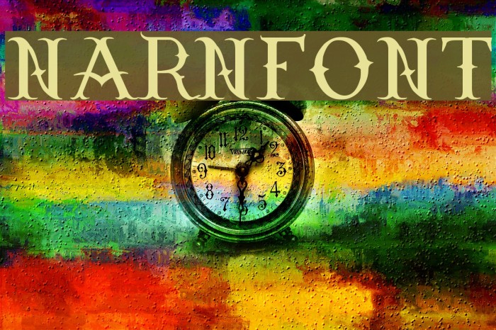 Narnfont Font examples