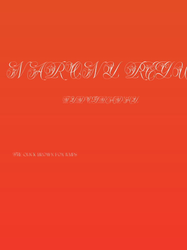 Narony Regular Poster