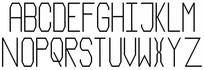 Narrow Lines Regular フォント 大文字