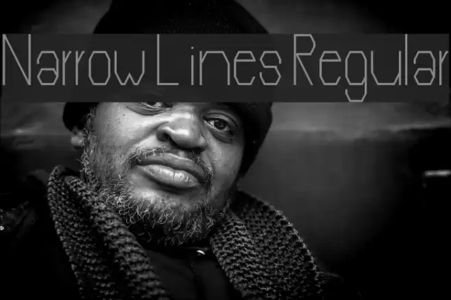 Narrow Lines Regular Font examples