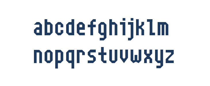 Narrow Rectangle-7 Lowercase