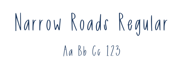 Narrow Roads Regular Font Preview