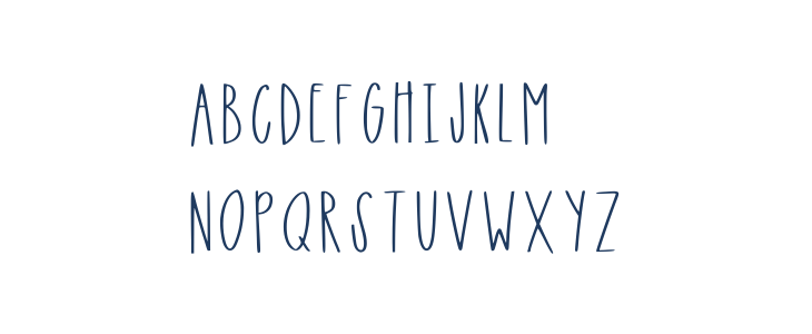 Narrow Roads Regular Uppercase