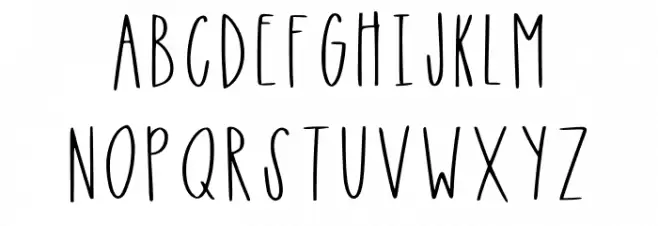 Narrow Roads Regular Fuentes MAYÚSCULAS