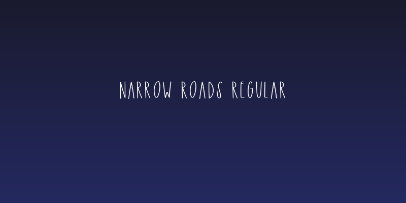 Narrow Roads Regular Social Header