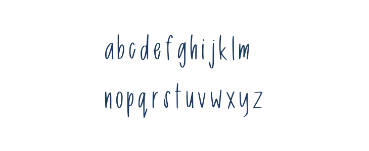 Narrow Roads Regular Lowercase