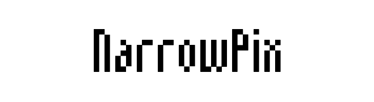 NarrowPix  Free Fonts Download
