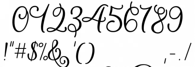 Naryssa Font OTHER CHARS