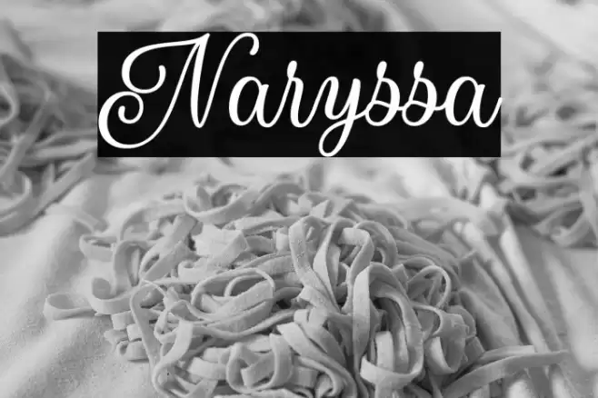 Naryssa Font examples