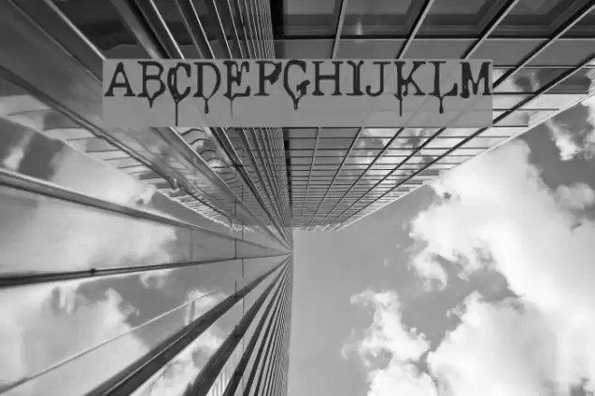 Nasal Drip Font examples